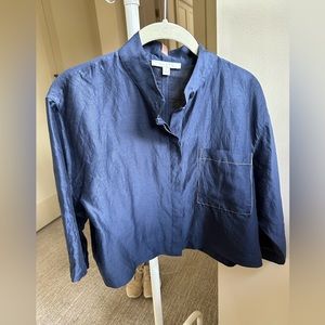 Lunya lounge top small navy